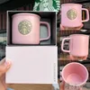 Классическая чашка Starbucks, 355 мл, розовая винтажная кружка с медным уплотнением, подарочная коробка, высококачественная настольная чашка для воды