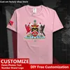 Trinidad und Tobago Country T Shirt Custom Jersey Fans DIY Name Number High Street Fashion Loose Casual T Shirt 220616