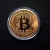 Gold plated coin collectible art collection commemorative physical gift casascius bit btc antique metal imitation4263893