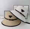 Halmbälte hatt sol uv skydd hattar designer kvinnor strand bred brim utomhus strand handgjorda kaskett för man kvinna mössa platt blac5919507