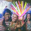 Glow Stick Party Saceates Safe Light Stick Ожерелье Браслеты 7 Цвета Флуоресцентные Для Мероприятия Праздничные Партии Концерт Декор Неоновые Огни Оригат