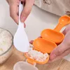 Sublimation 2Pcs/Set Baking Moulds Creativity Rice Ball Molds Sushi Mold Makers DIY Sushi Maker Onigiri Kitchen Sushis Making Tools Bento Accessories