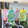 Canecas criativas moda moda copo infantil forma de sorvete de sorvete ao ar livre garrafa de água portátil