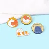 Brooches Pin Cartoon Animal Cat For Women Cute Fashion Dress Coat Shirt Demin Metal Funny Brooch Pins Badges Backpack Gift Jewelry Wholesale