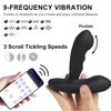 App per massaggi per adulti Massaggiatore per la prostata Vibratori Anale Butt Plug vibrante Riscaldamento Uomini Giocattoli wireless per coppie Silicone Maschio Adulto Homo Remote