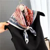 Halsdukar 100% riktig siden halsduk kvinnliga halsduk kvinnlig mode pannband band sjal design hijab foulard bandanascesves scarvesscarsves