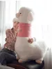 귀여운 Alpaca 플러시 장난감 큰 소프트 만화 양 인형 어린이 선물 장식을위한 베개 인형 100cm 39inch DY10045