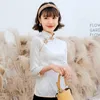 Abbigliamento etnico Taglie forti Cheongsam Top Cappotto alla coreana tradizionale cinese Camicia stile raso morbido Camicetta sottile in cotone primaverile