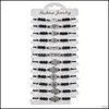Шармовые браслеты ювелирные изделия 12шт/лот женщин, браслет для глаз, заклинание, набор кристаллического бусинного алета, плетеные ad dhwro