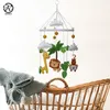 Vilten Babybedmobiel Jungle Safari Kinderkamer Mobiles Safari Dieren Hangende Carrousel 220407