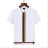 Summer new Men's T-Shirts ice silk short-sleeved plaid printing letter printing designer youth trend large size M-XXXL#812