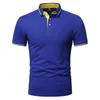Summer High Quality Casual Business Social Short Sleeve s Shirts Stand Collar Comfortable Polo Shirt Men 220614