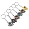 Porte-clés métal ventilateur sèche-cheveux porte-clés chaîne pendentif créatif cadeau concepteur porte-clés bricolage accessoires Enek22