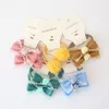 Princesa bonito bowknot headwear crianças elásticas faixas de cabelo crianças cordas meninas acessórios dos desenhos animados cocar de bebê hairbands