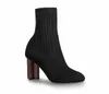 Vrouwen silhouet laarzen enkel sokken booties zwart stretch hoge hak sok laarzen luxe sexy hoge hak schoenen sneaker boot groot formaat no50