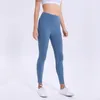 EUOKA Couleur solide Femmes Pantalons de yoga High Waist Sports Gym Pédres Leggings Fitness Elastic Lady Global Full Full Forme Taille XS-XL235P
