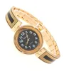 Wristwatches High Quality Women Office Ladies Gold Stainless Steel Luxury Quartz Wristwatch Girls Waterproof Dress Bracelet WatchesWristwatc