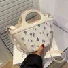 Borse da sera 2022 Estate Luxury Fashion Designer Brand Small Jacquard Fabric Stitching Pu Borse e borsette da donna Crossbody femminile 220428