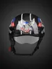 Casques de moto Casque en fibre de carbone Casco allemand Style japonais Moto Open Half Face Retro Chopper Biker Pilot ManMotorcycle