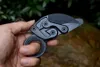 Couteaux de sauvetage de survie à griffe mécanique Y-START Karambit CS GO Cutter D2 lame une poignée en acier massif avec gaine Kydex