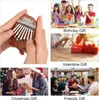 Mini Kalimba Thumb Piano przenośne odkrycie Solid Wood 8 Keys Marimba Musical Finger Piano For Adults dla początkujących 235o2434410