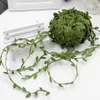 10 meter blommor Garland lämnar Vine Green Artificial Leaf Multi Purpose Silkduk handgjorda diy scrapbooking hantverk simulering rotting