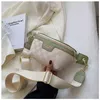 Ins ins Small Fehmaens Waist Bag Korean Wide Wide Shoulder Tiangonal Chest Bag 220628