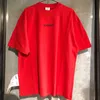 Streetwear Hip Hop surdimensionné Vetements court grande taille t-shirt à manches Big Tag Patch VTM t-shirts broderie noir blanc rouge t-shirt de haute qualité 7792