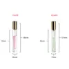 Mini Fragrance Spray Bottle Party Favor Round Clear Glass Essential Oil Bottle Atomizer Travel Portable Tomma kosmetiska flaskor 10 ml