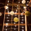 30 szts papierowy latarnia chińska japońska rozmiar lanterne dekoracja i światła LED Wesela Baby Shower Mariage Xmas Party 220429