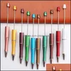 Ballpoint Pens Writing Supplies Office School Business Industrial Diy Creative Plastic Beadable Pen For Study Art Advertising With Mixed C