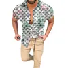 Designer Casual Shirts för män 3XL Modetryck Kortärmad Hawaiiansk sommarskjorta Slim Fit Man Kläder Chemise Cardigan Blusskjorta