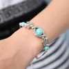 Link Armbänder Kette Delysia King 2023 Trendy Frauen Schmetterling Armband Geschnitzte Muster Persönlichkeit Perlen Türkis Hand Raym22