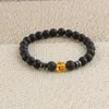 Clasic Deisgn 8MM Natural Stone Lava Beads Strands Bracciale Gioielli di alta qualità per uomo Donna regalo