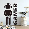 Crie Gamer Wall Sticks Vinil Mural Wallpaper para crianças Decalques de decoração de quarto de meninos