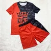 Summer Mens TrackSibs Zestaw Drukowane Wygodne swobodne odzież Krótkie zestawy Dwuczęściowe garnitury sportowe odzież sportowa
