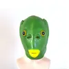 TikTok le même masque de monstre de poisson vert tête monstre couvre-chef en latex Halloween cosplay