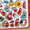 48PCS Świąteczne drewniane ozdoby wiszące drewno wisiorki chrismas impreza dekoracje dzieci prezenty chrismas drzewa marionetki 201203