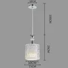 Pendant Lamps 1pc E27Modern Simple Iron Crystal Chandelier Lights Living Room Dining Glass Ceiling Lustre Led With Chandeliers PendantPendan