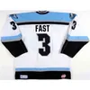 CHEN37 C26 NIK1 2017 Настройка ECHL Alaska Aces 3 TJ Fast 24 Patrick Brosnihan Mens Womens Kids 100% вышива