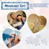 Sublimação em branco coração puzzle jigsaw brinquedos personalizados personalizado foto amor transferência de calor DIY artesanato favores fis7451 0426