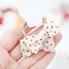 Hair Accessories 2Pcs/Set Baby Girl Elastic Bands Dot Print Bows Kids Ring Rubber Children Ponytail Holder