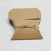 Favorece as caixas de presente de casamento de citadores 100Pieces/lote novo estilo Kraft Filma Shape Gift Party Candy Box Atacadales