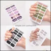 Other Decorative Stickers Home Decor Garden Mtidesign Simplicity Nail Sticker 3D Stereoscopic Stam Anti Water Nailpolish Sticky Paper Kid