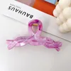 Nuovo arrivato Spring Candy Color 11,5 cm Twist Plastic Hair Morsetti Clip Artiglio Marmo colorato Donne eleganti