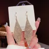 Bohemian Exaggerated Tassel Dangle Women's High-end Exquisite Personality Earrings Temperament Silver Needle Earrings