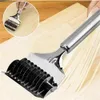 Garden Home Tools Stainless Steel Noodle Lattice Roller Docker Dough Cutter Pasta Spaghetti Maker Kitchen Cooking Pastry Tools