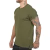 Heren t shirts 2022 zomer av korte mouw modemerk losse ronde nek solide kleuren brief bedrukte t-shirt sport fitness kleding casual en eenvoudige sportkleding