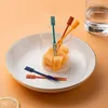 Toy Flatware Small Fork Diversable Fruit Fruit Fruks Cute Cute Cake Cake Fork Sign Hotel Western Food Fruits Thoupick