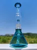 12 Zoll Peacork Grüne Shisha Wasserrohr gerade lange Reifen Filter Glas Bong Recycler Rohre Wasser Bongs Rauchrohr 14mm Schüssel Stamm